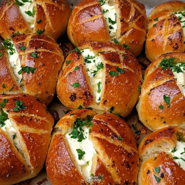 Korean Cream Cheese Garlic Bread
