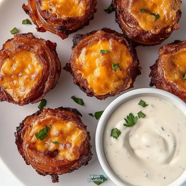 Cheesy Bacon Onion Rings