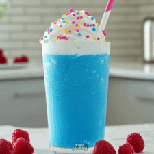 Home » Recipes » Drinks » Coconut Cream Blue Raspberry Slushie