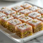 Turkish Delight with Rosewater and Pistachios Lokum)
