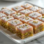 Turkish Delight with Rosewater and Pistachios Lokum)