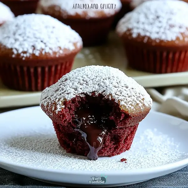 Red Velvet Lava Cupcakes