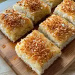 Banana Mochi Bread with Toasted Coconut