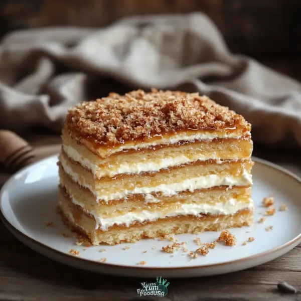 Sweet Russian Honey Cake (Medovik)