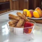 Crispy Jojo Potato Wedges with Peach Raspberry Jello