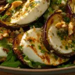 Eggplant, Mozzarella & Crouton Salad