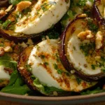 Eggplant, Mozzarella & Crouton Salad