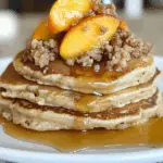 Peach Cobbler Pancakes