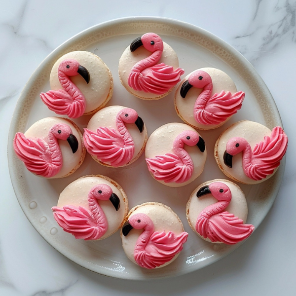 Pink Flamingo Macarons