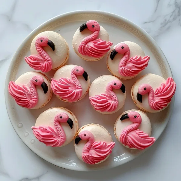 Pink Flamingo Macarons