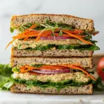 Loaded Veggie and Hummus Sandwich