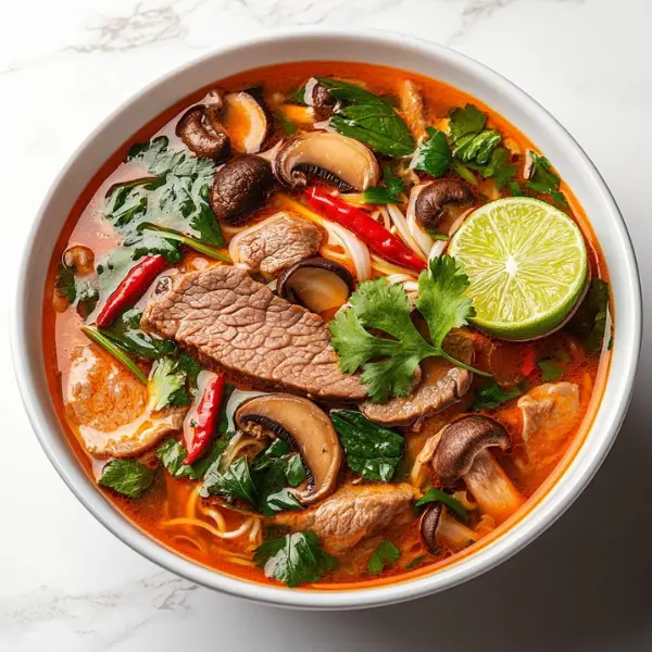 Thai Spicy & Sour Beef Tom Yum
