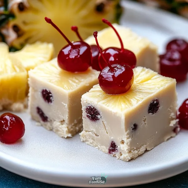 Pineapple Upside Down Cake Fudge