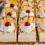 Piña Colada Cheesecake Bars