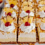 Piña Colada Cheesecake Bars