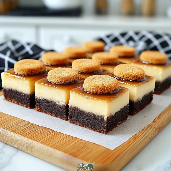 Banana Pudding Brownies with Vanilla Wafer Topping