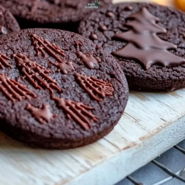 Festive Chocolate Christmas Cookies