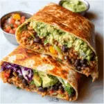 Skinny Black Bean Avocado Wrap