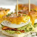 Keto Egg Sliders with Bacon, Cheddar & Avocado