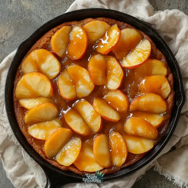 Caramel Apple Cookie Skillet