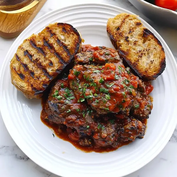 Simple Ossobuco with Roasted Bread