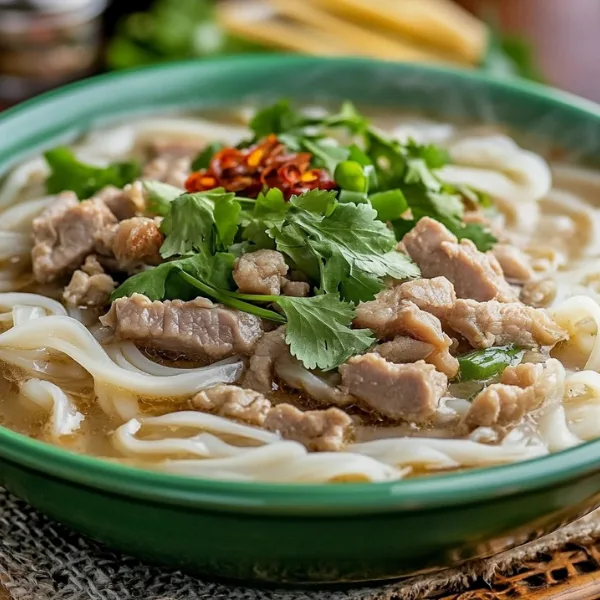 Homemade Lao Noodle Soup