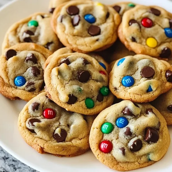 Peanut Butter M&M Chocolate Chip Cookies