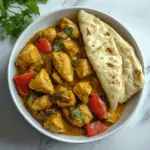 Curried Chicken & Veggies with Naan