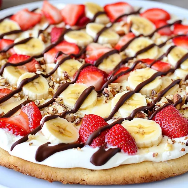 Banana Split Fruit Pizza