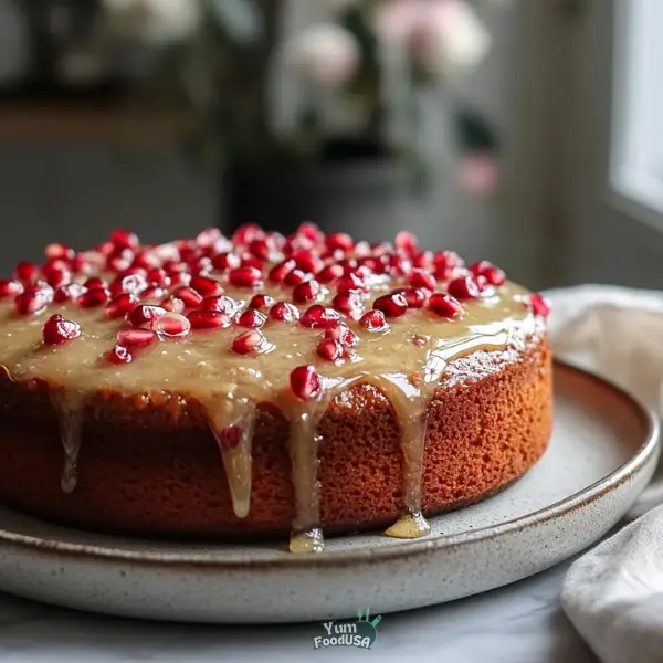 Pomegranate and Honey Cake