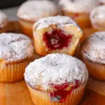 Raspberry Filled Donut Muffins