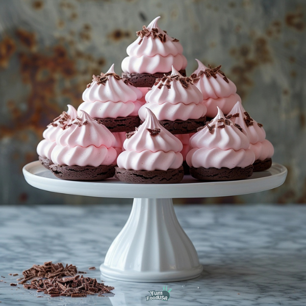 Chocolate Dipped Strawberry Meringues