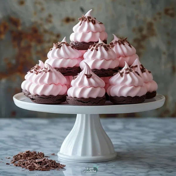 Chocolate Dipped Strawberry Meringues