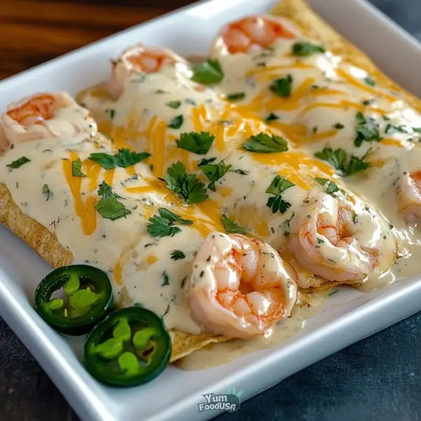Creamy Shrimp Enchiladas