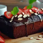 Chocolate Banana Loaf Cake with Glaze