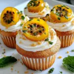 White Chocolate Passionfruit Cupcakes