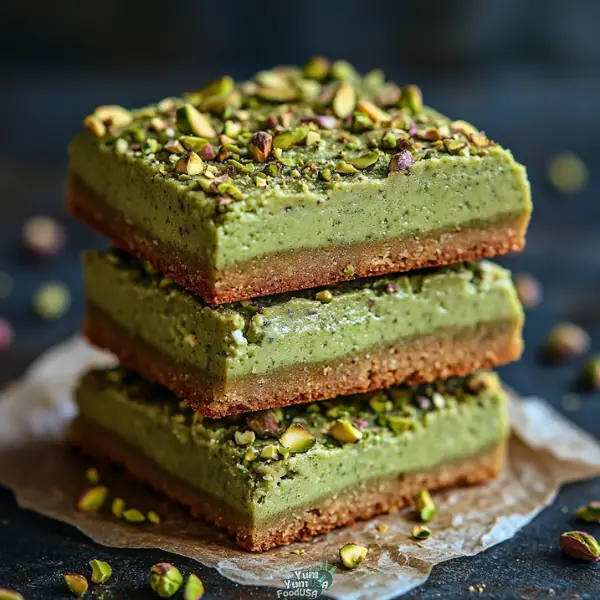 Pistachio Pudding Sugar Cookie Bars