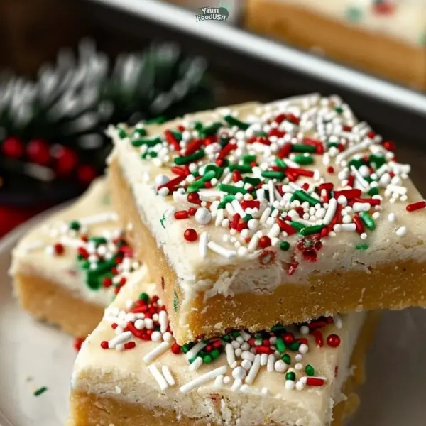 Easy Christmas Sugar Cookie Bars