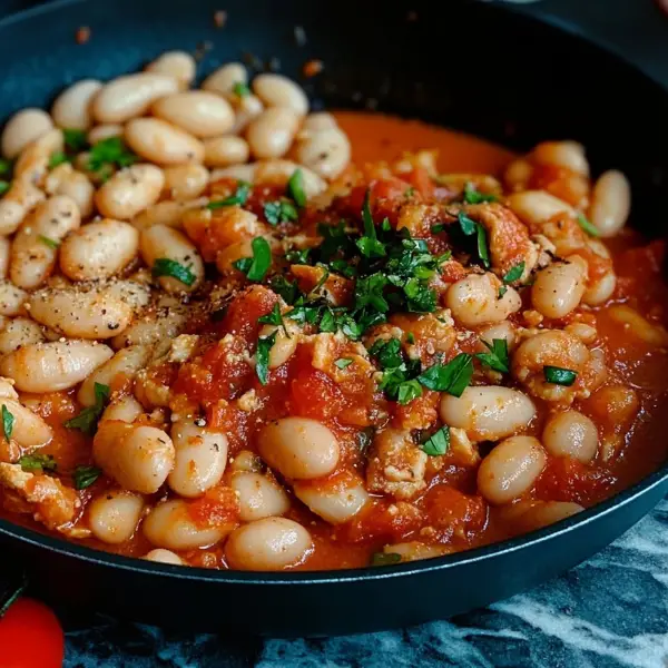 Creamy Tomato Butter Beans