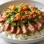 Japanese Garlic Steak Rice