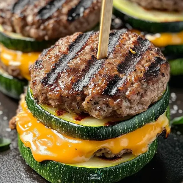 Zucchini Cheeseburger Sliders