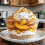 Peach Cobbler Cheesecake Cups