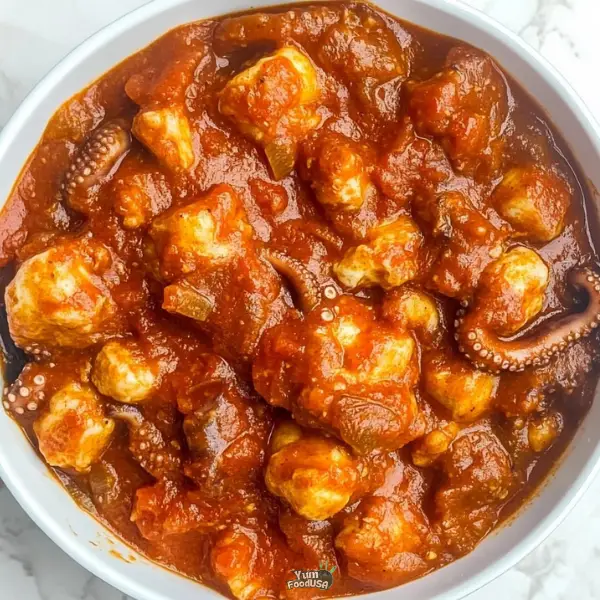 Spicy Octopus Stew Tunisian Dish