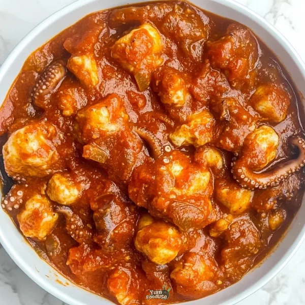 Spicy Octopus Stew Tunisian Dish