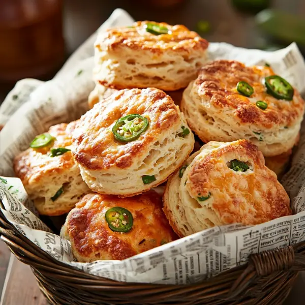 Vegan Jalapeño Cheddar Biscuits