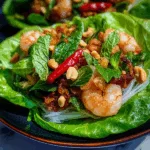 Larb-Style Prawn Lettuce Cups