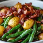 Country Ranch Green Beans and Potatoes with Bacon