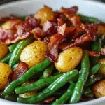 Country Ranch Green Beans and Potatoes with Bacon