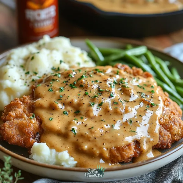 Chicken Fried Steak with Cream Gravy
