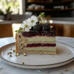 Pistachio and Blackberry Olive Oil Cake